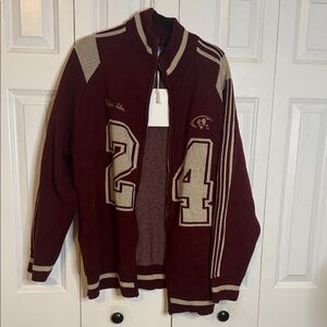 Aelfric Eden Burgundy Knit Jacket